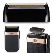 Electric Shavers Rechargeable Beard Trimmer Shaving Machine W/USB Cable Black