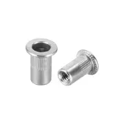 50Pack M4 304 Stainless Steel Rivet Nuts Flat Head Insert