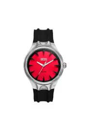 [Diesel] Diesel - Streamline three-hand black silicone watch - Timeframes - Man - Black UNI Black