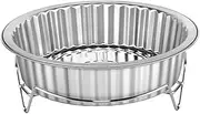 FUNOMOCYA 1Set Professional Stainless Steel Soup Pot with Rack Spillproof Design for Seafood and Hot Pot Cookware for Family Gatherings and Daily Meals
