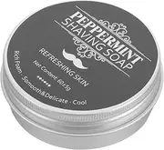 Men's Peppermint Beard Shaving Soap Gentle Safe for Men's Shave Portable Travel Size