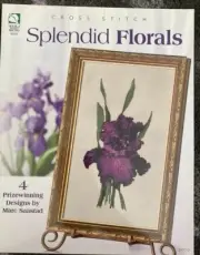 Cross Stitch Book - Splendid Florals - 4 Designs