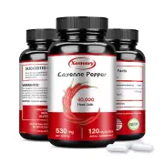 Cayenne Pepper Capsules - Fat Burner, Weight Loss, Digestive Health, Metabolism