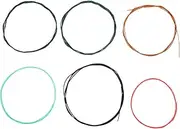 Alasum Guitar Strings Replacement Kit 6 Pack Classical Guitar Strings Colorful Coating Longevity Resistance for Musicians