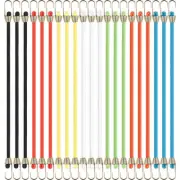 21 Pcs Mini Bungee Cords with Hooks, 10" Adjustable Short Bungee Cords Heavy ...