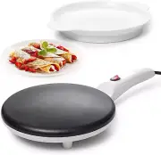 Electric Crepe Maker 8 Inch, Pan Apo Portable Crepe Maker & Hot Plate Cooktop On