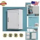 Space-Saving 15x20 Wall-Mounted Cabinet with Soft Close Hinges - Matte White