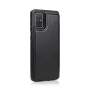 Samsung Galaxy A71 5G Compatible Case Cover With Leather Wallet - Black