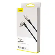 Baseus Right Angle Connector USB-C to USB-C PD 3.1 Gen2 100W (20V/5A) 1.5M - Black (Hammer Cable)
