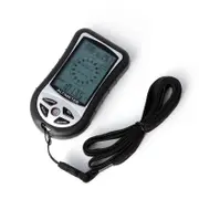 Professional LCD Altimeter Thermo Temperature Compass Barometer Clock Calendar 8 in 1 Multicolor