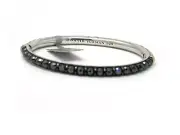 David Yurman 5mm Cable Berries Bangle Bracelet Hematite Sterling Silver NWT
