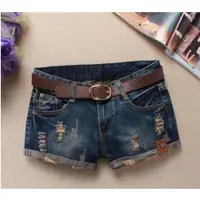 在飛比找ETMall東森購物網優惠-Autumn Denim Shorts For Women 