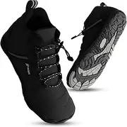 [WeWee] Barefoot Shoes Winter Women & Men [35-47] for Free Feet in Winter I Plush Lined Barefoot Shoes Women Winter for Warm Feet I Waterproof All-Weather Barefoot Shoes Men Winter
