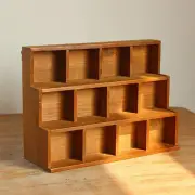 Wood Ladder Lattice Bracket Wall Mounted Shelf Collectibles Floating Wall Shelf