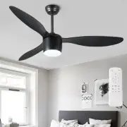 Ceiling Fans with Lights and Remote Black,Quiet Reversible DC Motor 52in Ceil...