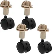 Toyvian 4 Pcs Pet Carrier Wheels for Dog Crates Cat Cages Durable Rolling Casters Mobility for Easy Movement Cleaning Versatile Assembly for Pets