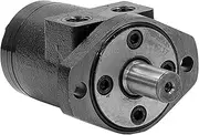 Buyers Products CM074P Hydraulic Motor, 4 Bolt Mount Type, 0.25" Shaft Keyway, 1" Round Shaft,1/2" NPT Port, 19.2 CIR Displacement