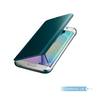 Samsung三星 原廠Galaxy S6 edge G925專用 全透視鏡面感應皮套 Clear View 智慧側掀