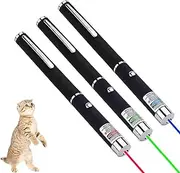 3 Pcs Red Green Blue Pointer for Cats Dogs Pet Interactive Toys, Chasing Exercise Entertain Toy for Indoor Cat,Presentation Remotes for Indoor Classroom Teaching