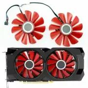 Pair Fans Cooling Fan For XFX RX570 RX580 RS Replace Video GPU 85mm 4pin