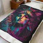 Statue of Liberty Arty Design - Throw Blanket, Velveteen Plush Blanket
