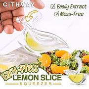 Bird Lemon Squeezer, Lemon Juicer Acrylic Manual Juice Lime Squeezer Bird Shape Lemon Slice Wedge Squeezer