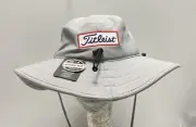 Titleist Women's Gray Select Moisture Wicking Aussie Hat Medium Antimicrobial UV