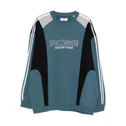 [Martine Rose] Martine Rose Panelled Striped Sweatshirt M BLUE
