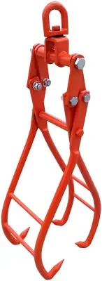 Log Lifting Tongs 28" 4 Claw Timber Log Lifting Tongs Heavy Duty Solid Steel,Swi