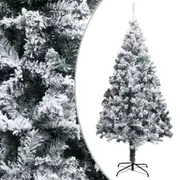 Artificial Christmas Tree with Flocked Snow Green 300 cm PVC vidaXL