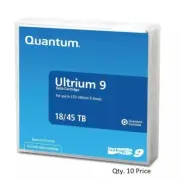 Quantum MR-L9MQN-01 LTO-9 Data Tape Cartridge New Factory Sealed (Pack of 10)