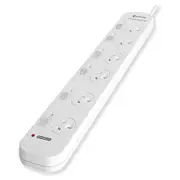 Sansai 6 Outlets Way Individually Switched Overload Protection Powerboard