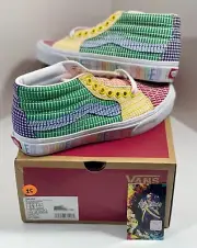 NEW SIZE 6.5 WOMENS - VANS SK8-MID "PRIDE" (2021) SKATEBOARD RAINBOW