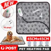 Electric Pet Heat Pad Heated Heating Blanket Mat Dog Cat Bunny Bed Waterproof AU