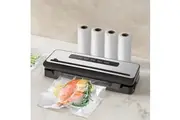 Devanti Food Vacuum Sealer Machine Sealing Cutter 4 Modes Storage Bags 4 Rolls