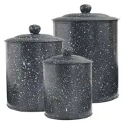 Granite Enamelware Canisters Set of 3