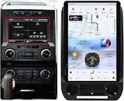 Android 13 Touch Screen Car Radio for Ford F150 Raptor 2015-2022 Tesla Style Car Stereo Latest Android Auto Bluetooth Wireless Carplay WiFi GPS Navigation Head Unit Multimedia Video Player (SYNC 2)
