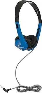 Egghead® Classroom Stereo Headphones with Adjustable Headband, Leatherette Ear Cushions, and Tangle-Free Cord, Ideal for School, Library, or Group Use, Pack of 20