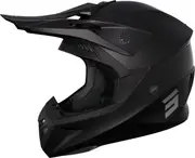 Shot Pulse Kid Solid Kids Motocross Helmet, black, Size L