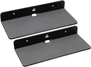 2Pcs Multi Purpose Speaker Wall Mount Storage Rack for Home Living Decoration Durable Sundries Organizer Easy Installation Finish