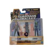 GUARDIANS OF THE GALAXY STAR-LORD & GAMORA FIGURES MICROVERSE MOC 2013 PKG WEAR