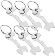 6Pcs Shopping Trolley Token Keychains Quarter Holder Key Rings Portable Coin Insert for Grocery Carts Stylish and Practical Keychain Accessories