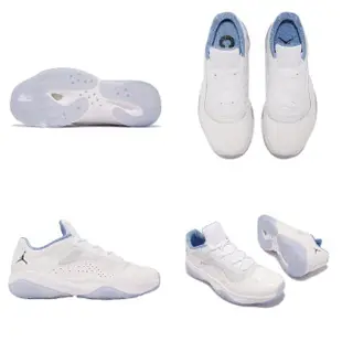 【NIKE 耐吉】籃球鞋 Air Jordan 11 CMFT 男鞋 喬丹 11代設計靈感 避震 包覆 皮革 白 藍(DO0751-100)