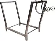 Indoor and Outdoor Firewood Racks with Kindling Wood Hooks. 25.6In Double Coated