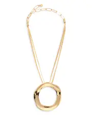 Ettika Open Circle Statement Pendant Necklace, 11-16
