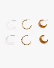Multi Colour Hoop Acrylic Earring Pack