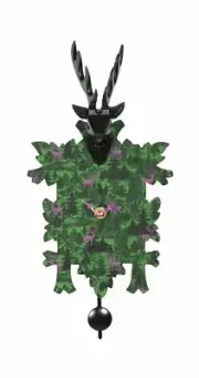 Kuckulino Black Forest Clock with quartz movement, cuckoo chime.. TU 3034 PQ NEW