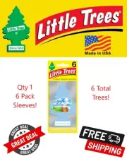 Little Trees 60574 Summer Linen Hanging Air Freshener for Car & Home 6 Pack!