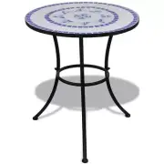 Mosaic Coffee Table Garden Bistro Patio Balcony Furniture Ceramic Top Steel Legs