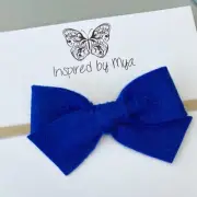 Headband Baby Girl Toddler Newborn Bow Fabric 100% Wool Nylon Hair Accessory